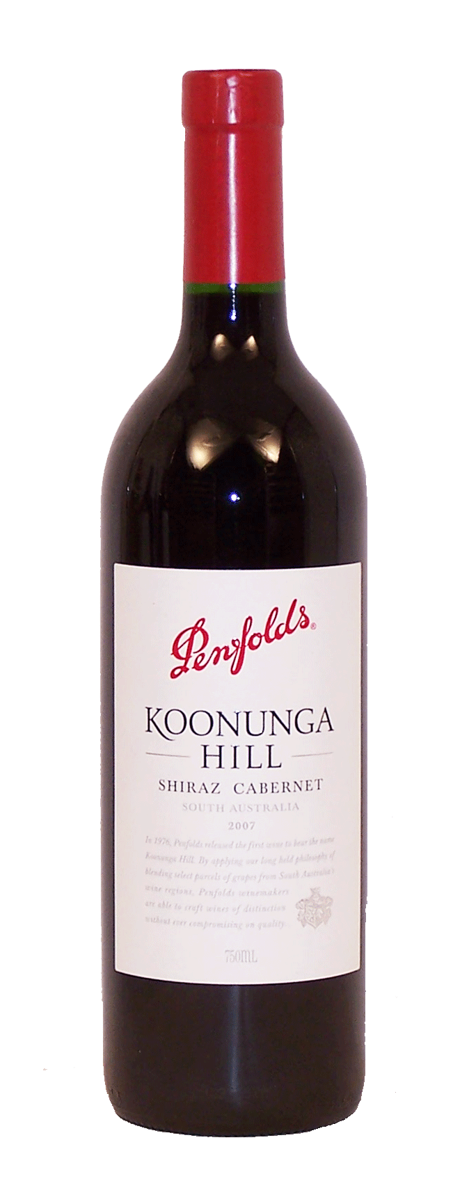 Penfolds Koonunga Hill shiraz 70%, cabernet sauvignon 30%, south australia, 13.5% alc./vol Full-Size Picture